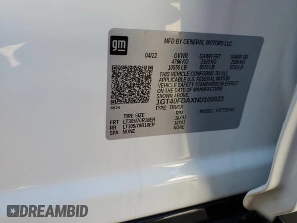 ✅ 2022 GMC HUMMER EV • VIN: 1GT40FDAXNU100033 • Lot: 50089115. Wystawiony na Copart z przebiegiem 3 866 mil. Bezpłatny archiwum sprzedaży aukcyjnych z USA i szczegółowy raport historii pojazdu na DreamBid. Zdjęcie 14.