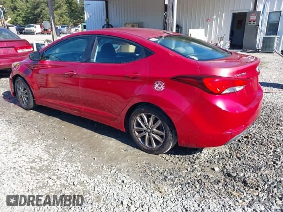 ✅ 2015 Hyundai Elantra Limited • VIN: KMHDH4AE3FU352224 • Lot: 43600437. Listed on IAAI with 122,219 mi. Free auction sales archive from the USA and detailed vehicle history report at DreamBid. Image 3.