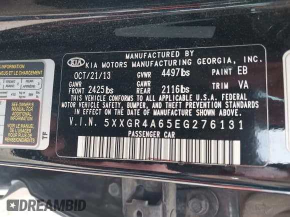 ✅ 2014 Kia Optima SX Turbo • VIN: 5XXGR4A65EG276131 • Lot: 42429004. Wystawiony na IAAI z przebiegiem 136 766 mil. Bezpłatny archiwum sprzedaży aukcyjnych z USA i szczegółowy raport historii pojazdu na DreamBid. Zdjęcie 9.