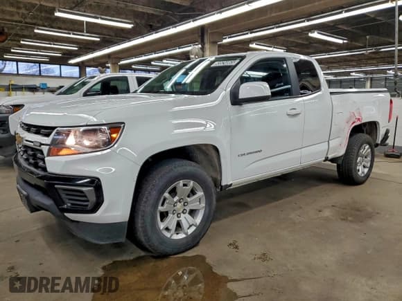✅ 2022 Chevrolet Colorado 2WD LT • VIN: 1GCHSCEA1N1192871 • Lot: 93524865. Listed on Copart with 52,071 mi. Free auction sales archive from the USA and detailed vehicle history report at DreamBid. Image 1.