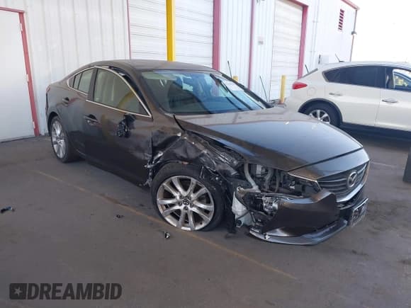 ✅ 2015 Mazda 6 i Touring • VIN: JM1GJ1V55F1223885 • Lot: 41338398. Listed on IAAI with 105,596 mi. Free auction sales archive from the USA and detailed vehicle history report at DreamBid. Image 1.