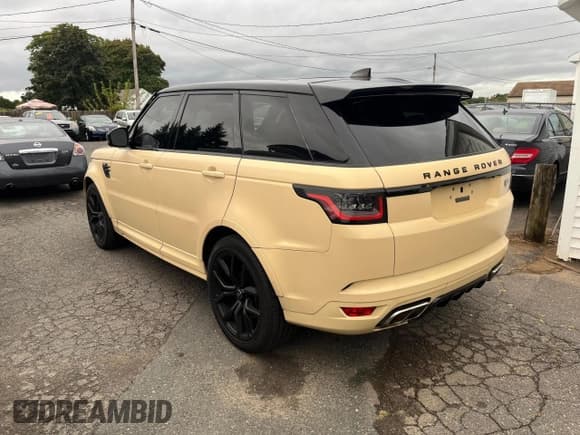 ✅ 2020 Land Rover Range Rover Sport SVR • VIN: SALWZ2RE2LA726329 • Lot: 84874645. Listed on Copart with 97,410 mi. Free auction sales archive from the USA and detailed vehicle history report at DreamBid. Image 2.
