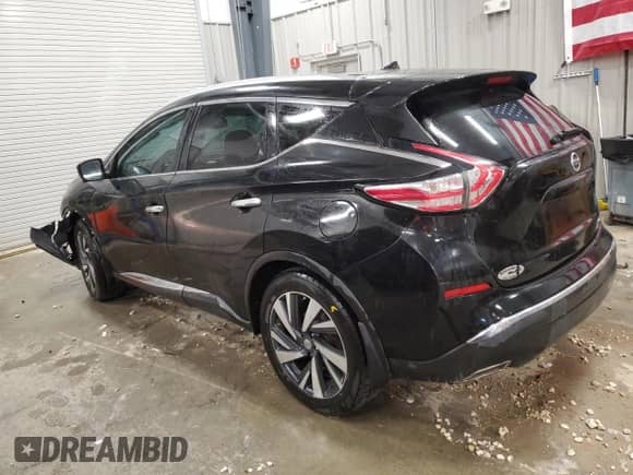 2015 Nissan Murano Platinum with VIN 5N1AZ2MH6FN280357, listed as a Copart auction lot 70695555 with 116,290 mi miles and Clean title. Bid and sale history available at DreamBid. Image 2.