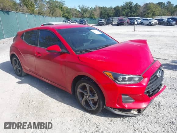 2019 Hyundai Veloster Premium with VIN KMHTG6AF4KU016305, listed as a IAAI auction lot 41016439 with 80,676 mi miles and . Bid and sale history available at DreamBid. Image 1.