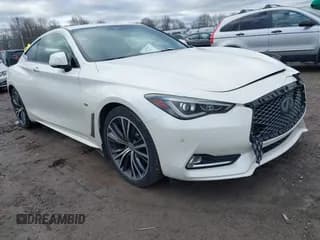 ✅ 2017 Infiniti Q60 Premium • VIN: JN1EV7ELXHM552809 • Lot: 43753892. Listed on IAAI with 77,146 mi. Free auction sales archive from the USA and detailed vehicle history report at DreamBid. Image 1.