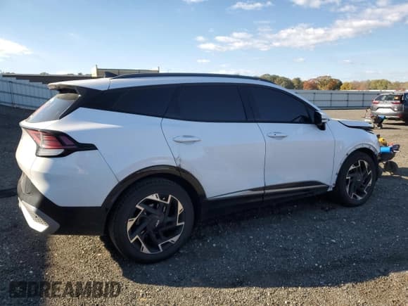 ✅ 2023 Kia Sportage SX-Prestige • VIN: 5XYK53AF9PG117997 • Lot: 90042325. Listed on Copart with 43,147 mi. Free auction sales archive from the USA and detailed vehicle history report at DreamBid. Image 3.