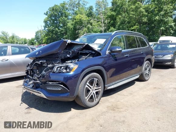 ✅ 2022 Mercedes-Benz GLS 450 • VIN: 4JGFF5KE1NA635210 • Lot: 42369149. Listed on IAAI with 27,239 mi. Free auction sales archive from the USA and detailed vehicle history report at DreamBid. Image 2.