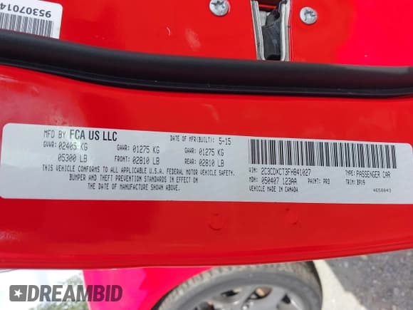 ✅ 2015 Dodge Charger RT • VIN: 2C3CDXCT3FH841027 • Лот: 43487015. Опубликован ранее на IAAI с пробегом 87 036 миль. Бесплатный доступ к архиву аукционных продаж из США и подробный отчёт об истории автомобиля на DreamBid. Изображение 9.