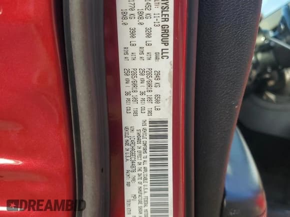 ✅ 2014 Dodge Durango SXT • VIN: 1C4RDHAG6EC344878 • Lot: 82319745. Wystawiony na Copart z przebiegiem 121 966 mil. Bezpłatny archiwum sprzedaży aukcyjnych z USA i szczegółowy raport historii pojazdu na DreamBid. Zdjęcie 14.