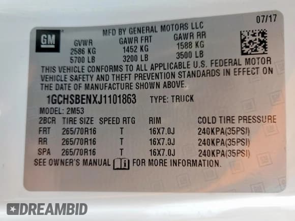 ✅ 2018 Chevrolet Colorado 2WD Work Truck • VIN: 1GCHSBENXJ1101863 • Лот: 68431245. Опубликован ранее на Copart с пробегом 48 937 миль. Бесплатный доступ к архиву аукционных продаж из США и подробный отчёт об истории автомобиля на DreamBid. Изображение 13.