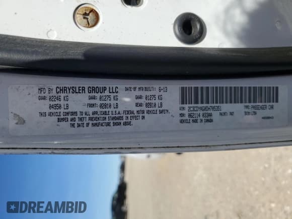 ✅ 2013 Dodge Challenger Rallye Redline • VIN: 2C3CDYAG0DH705351 • Lot: 47212775. Wystawiony na Copart z przebiegiem 192 117 mil. Bezpłatny archiwum sprzedaży aukcyjnych z USA i szczegółowy raport historii pojazdu na DreamBid. Zdjęcie 12.