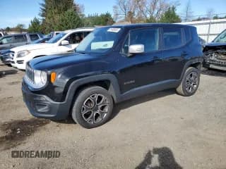✅ 2016 Jeep Renegade Limited • VIN: ZACCJBDT3GPD39723 • Lot: 91408505. Listed on Copart with 147,939 mi. Free auction sales archive from the USA and detailed vehicle history report at DreamBid. Image 1.