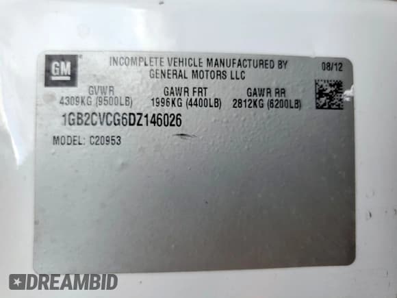 ✅ 2013 Chevrolet Silverado 2500HD Work Truck • VIN: 1GB2CVCG6DZ146026 • Лот: 92304325. Опубликован ранее на Copart с пробегом Не указан. Бесплатный доступ к архиву аукционных продаж из США и подробный отчёт об истории автомобиля на DreamBid. Изображение 12.