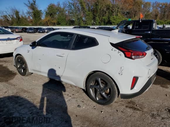 2020 Hyundai Veloster 2.0 z VIN KMHTG6AF4LU021831, wystawiony jako Copart lot #80334674 z przebiegiem 51 115 mil mil oraz Szkoda całkowita • Salvage title. Historia ofert i sprzedaży dostępna na DreamBid. Obrazek 2.