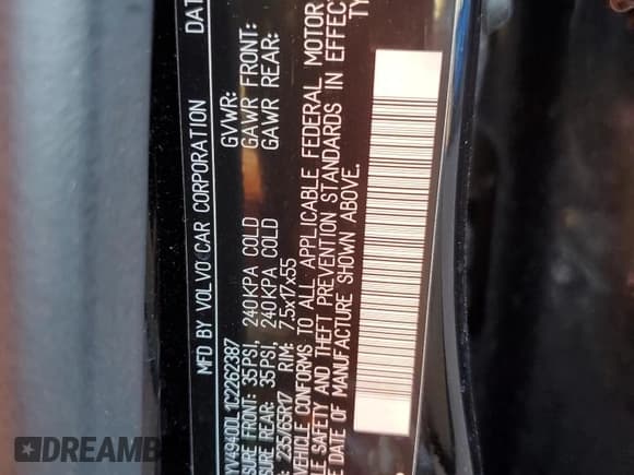 ✅ 2012 Volvo XC60 PZEV • VIN: YV4940DL1C2262387 • Lot: 91309515. Wystawiony na Copart z przebiegiem 142 970 mil. Bezpłatny archiwum sprzedaży aukcyjnych z USA i szczegółowy raport historii pojazdu na DreamBid. Zdjęcie 13.