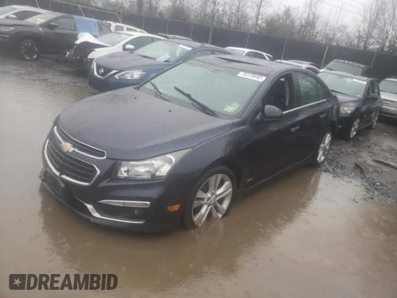✅ 2015 Chevrolet Cruze LTZ • VIN: 1G1PG5SB1F7102180 • Lot: 70275542. Listed on Copart with Not provided. Free auction sales archive from the USA and detailed vehicle history report at DreamBid. Image 1.