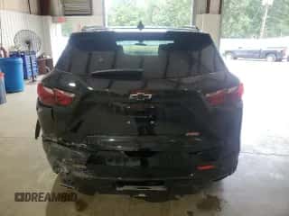 2021 Chevrolet Blazer RS with VIN 3GNKBERSXMS543835, listed as a Copart auction lot 70057154 with 117,991 mi miles and Salvage title. Bid and sale history available at DreamBid. Image 6.