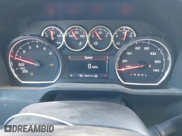 ✅ 2021 Chevrolet Silverado 1500 RST • VIN: 1GCUYEEL6MZ241539 • Lot: 40973115. Listed on IAAI with 58,407 mi. Free auction sales archive from the USA and detailed vehicle history report at DreamBid. Image 7.
