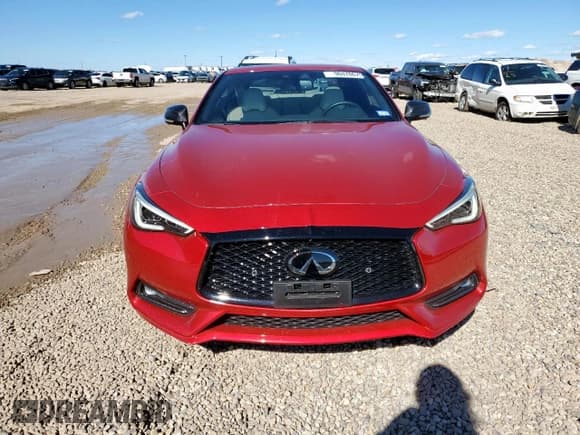 ✅ 2022 Infiniti Q60 Red Sport 400 • VIN: JN1FV7LK8NM660520 • Lot: 90478675. Listed on Copart with 9,916 mi. Free auction sales archive from the USA and detailed vehicle history report at DreamBid. Image 5.