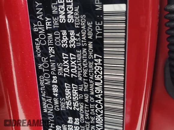 ✅ 2021 Hyundai Kona SEL • VIN: KM8K2CAA9MU629147 • Лот: 45203394. Опубликован ранее на Copart с пробегом 10 653 миль. Бесплатный доступ к архиву аукционных продаж из США и подробный отчёт об истории автомобиля на DreamBid. Изображение 15.