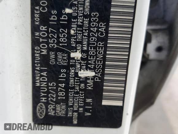 2015 Hyundai Accent GLS z VIN KMHCT4AE8FU924933, wystawiony jako Copart lot #90636105 z przebiegiem 465 167 mil mil oraz Czysty tytuł • Clean title. Historia ofert i sprzedaży dostępna na DreamBid. Obrazek 12.