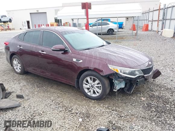 ✅ 2018 Kia Optima LX • VIN: 5XXGT4L35JG227719 • Lot: 43559744. Listed on IAAI with 160,252 mi. Free auction sales archive from the USA and detailed vehicle history report at DreamBid. Image 1.