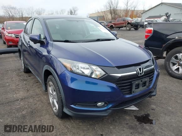 ✅ 2016 Honda HR-V EX • VIN: 3CZRU5H53GM735713 • Lot: 43759263. Listed on IAAI with 90,032 mi. Free auction sales archive from the USA and detailed vehicle history report at DreamBid. Image 1.