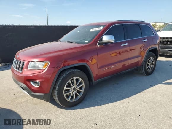 ✅ 2014 Jeep Grand Cherokee Limited • VIN: 1C4RJEBG2EC197867 • Lot: 81243565. Listed on Copart with 183,837 mi. Free auction sales archive from the USA and detailed vehicle history report at DreamBid. Image 1.