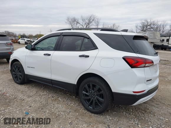 ✅ 2022 Chevrolet Equinox RS • VIN: 2GNAXWEV9N6123308 • Lot: 43661444. Listed on IAAI with 19,338 mi. Free auction sales archive from the USA and detailed vehicle history report at DreamBid. Image 3.