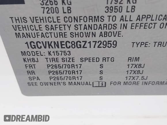 ✅ 2016 Chevrolet Silverado 1500 Work Truck • VIN: 1GCVKNEC8GZ172959 • Лот: 43703057. Опубликован ранее на IAAI с пробегом 223 170 миль. Бесплатный доступ к архиву аукционных продаж из США и подробный отчёт об истории автомобиля на DreamBid. Изображение 9.