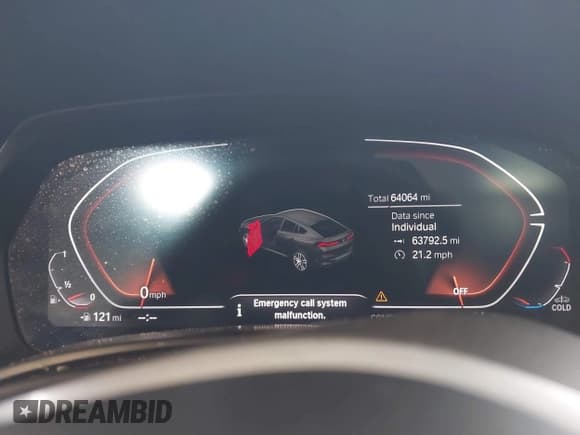 ✅ 2021 BMW X6 xDrive40i • VIN: 5UXCY6C01M9F60021 • Lot: 41972595. Wystawiony na IAAI z przebiegiem 64 064 mil. Bezpłatny archiwum sprzedaży aukcyjnych z USA i szczegółowy raport historii pojazdu na DreamBid. Zdjęcie 7.