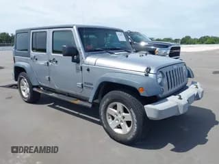 ✅ 2016 Jeep Wrangler Unlimited Sport • VIN: 1C4BJWDG8GL160474 • Lot: 43128973. Listed on IAAI with 33,182 mi. Free auction sales archive from the USA and detailed vehicle history report at DreamBid. Image 1.