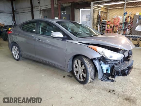 ✅ 2013 Hyundai Elantra Limited • VIN: KMHDH4AE5DU665210 • Lot: 56839825. Listed on Copart with 100,531 mi. Free auction sales archive from the USA and detailed vehicle history report at DreamBid. Image 4.