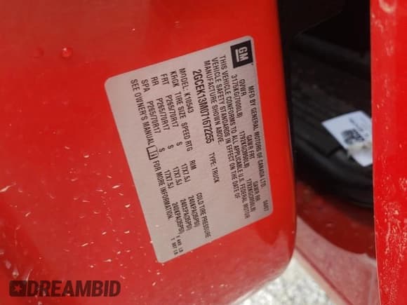 ✅ 2007 Chevrolet Silverado 1500 LTZ • VIN: 2GCEK13M071672255 • Lot: 72514134. Listed on Copart with 112,623 mi. Free auction sales archive from the USA and detailed vehicle history report at DreamBid. Image 12.