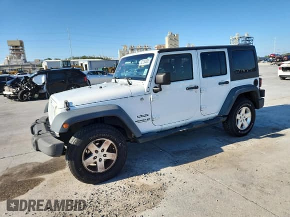 ✅ 2014 Jeep Wrangler Unlimited Sport • VIN: 1C4BJWDG8EL134079 • Lot: 82784685. Listed on Copart with 106,904 mi. Free auction sales archive from the USA and detailed vehicle history report at DreamBid. Image 1.