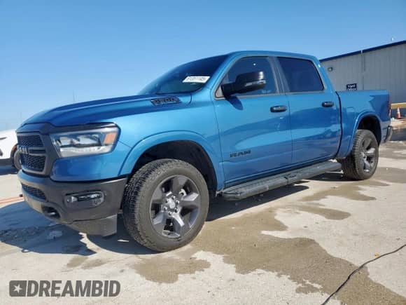 2024 Ram 1500 Big Horn with VIN 1C6RRFFG8RN201351, listed as a Copart auction lot 61351145 with 20,728 mi miles and Clean title. Bid and sale history available at DreamBid. Image 1.