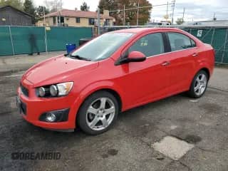 2015 Chevrolet Sonic LTZ with VIN 1G1JE5SB0F4107268, listed as a Copart auction lot 85374755 with 76,141 mi miles and Salvage title. Bid and sale history available at DreamBid. Image 1.