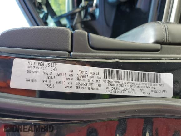 ✅ 2020 Jeep Grand Cherokee Limited X • VIN: 1C4RJEBG1LC265444 • Lot: 57961765. Listed on Copart with 108,090 mi. Free auction sales archive from the USA and detailed vehicle history report at DreamBid. Image 13.