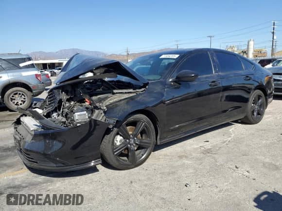 2024 Honda Accord Sport-L with VIN 1HGCY2F70RA023695, listed as a Copart auction lot 71504205 with 58,790 mi miles and Salvage title. Bid and sale history available at DreamBid. Image 1.