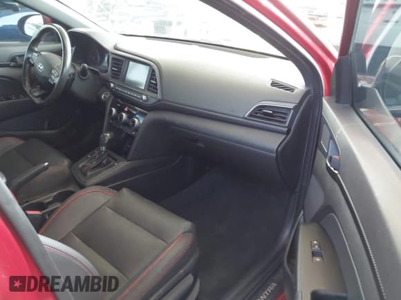 ✅ 2019 Hyundai Elantra Sport • VIN: KMHD04LB1KU833481 • Lot: 43269177. Listed on IAAI with 108,637 mi. Free auction sales archive from the USA and detailed vehicle history report at DreamBid. Image 5.