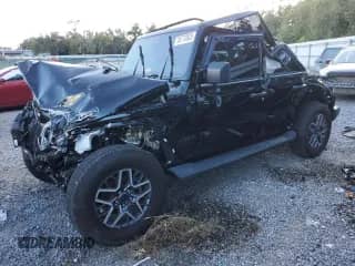 2025 Jeep Wrangler Sahara with VIN 1C4PJXEN5SW503452, listed as a Copart auction lot 85773825 with 15,101 mi miles and Non repairable. Bid and sale history available at DreamBid. Image 1.