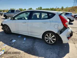 2012 Hyundai Accent SE with VIN KMHCU5AE7CU013877, listed as a Copart auction lot 69120805 with 118,048 mi miles and Non repairable. Bid and sale history available at DreamBid. Image 2.