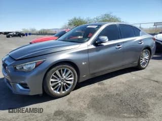 ✅ 2018 Infiniti Q50 Sport • VIN: JN1EV7APXJM355928 • Лот: 85583355. Опубликован ранее на Copart с пробегом 82 029 миль. Бесплатный доступ к архиву аукционных продаж из США и подробный отчёт об истории автомобиля на DreamBid. Изображение 1.