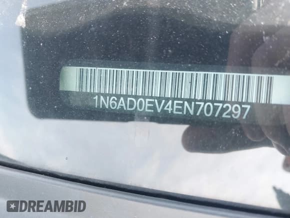 ✅ 2014 Nissan Frontier Pro-4X • VIN: 1N6AD0EV4EN707297 • Lot: 43701741. Listed on IAAI with 116,316 mi. Free auction sales archive from the USA and detailed vehicle history report at DreamBid. Image 9.