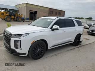 2024 Hyundai Palisade Calligraphy z VIN KM8R7DGE9RU707031, wystawiony jako Copart lot #71219015 z przebiegiem 34 811 mil mil oraz Szkoda całkowita • Salvage title. Historia ofert i sprzedaży dostępna na DreamBid. Obrazek 1.