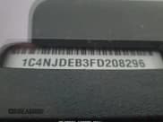 ✅ 2015 Jeep Compass High Altitude • VIN: 1C4NJDEB3FD208296 • Лот: 43291611. Опубликован ранее на IAAI с пробегом 106 078 миль. Бесплатный доступ к архиву аукционных продаж из США и подробный отчёт об истории автомобиля на DreamBid. Изображение 9.