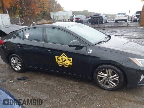 2019 Hyundai Elantra SEL with VIN 5NPD84LF8KH414554, listed as a IAAI auction lot 43480787 with 156,347 mi miles and . Bid and sale history available at DreamBid. Image 13.