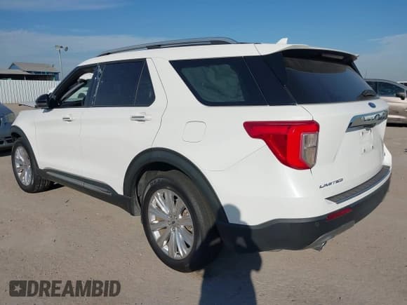 ✅ 2021 Ford Explorer Limited • VIN: 1FMSK8FH0MGB85707 • Lot: 43461990. Listed on IAAI with 54,929 mi. Free auction sales archive from the USA and detailed vehicle history report at DreamBid. Image 3.