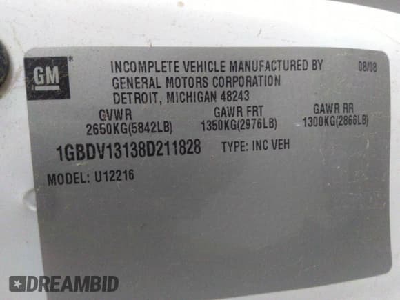 ✅ 2008 Chevrolet Uplander Cargo • VIN: 1GBDV13138D211828 • Лот: 41607439. Опубликован ранее на IAAI с пробегом 191 224 миль. Бесплатный доступ к архиву аукционных продаж из США и подробный отчёт об истории автомобиля на DreamBid. Изображение 9.