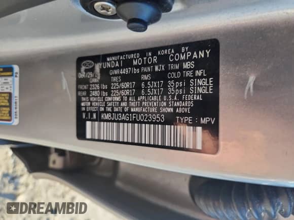 2015 Hyundai Tucson SE с VIN KM8JU3AG1FU023953, выставлен на аукционе Copart как лот 91352165 с пробегом 106 966 миль миль и Чистый • Clean title. История ставок и продаж доступна на DreamBid. Изображение 13.